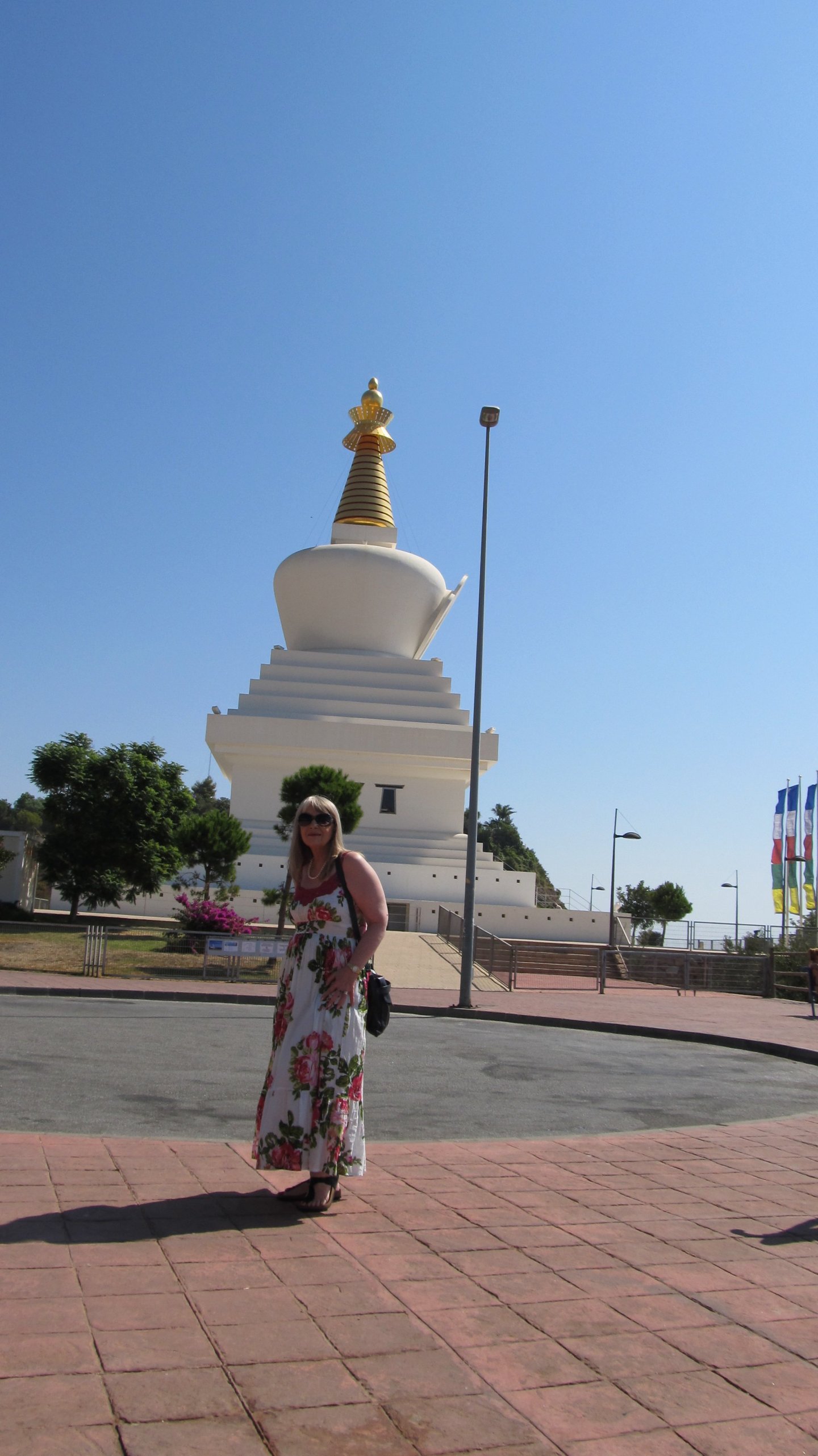 Hazel Raven at the Stupa